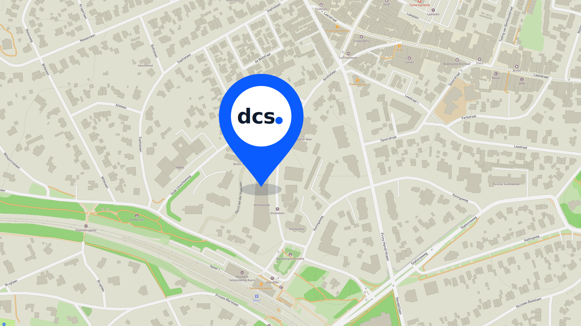 Kaart van DCS — Amalialaan 126, 3743 KJ Baarn